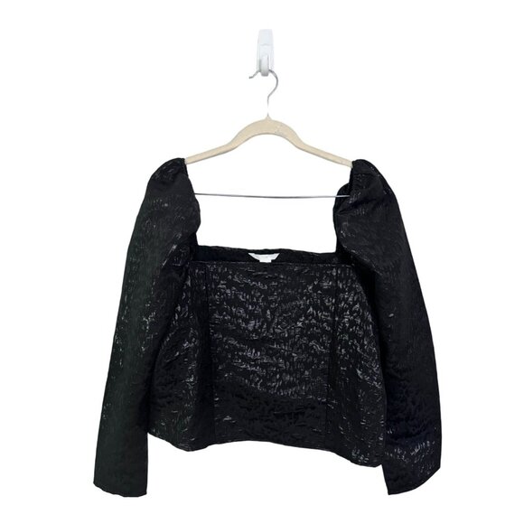 H&M puff sleeve off the shoulder blouse size XL victorian gothic edwardian witch - Picture 1 of 5